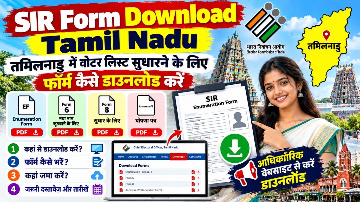 SIR Form Download Tamil Nadu
