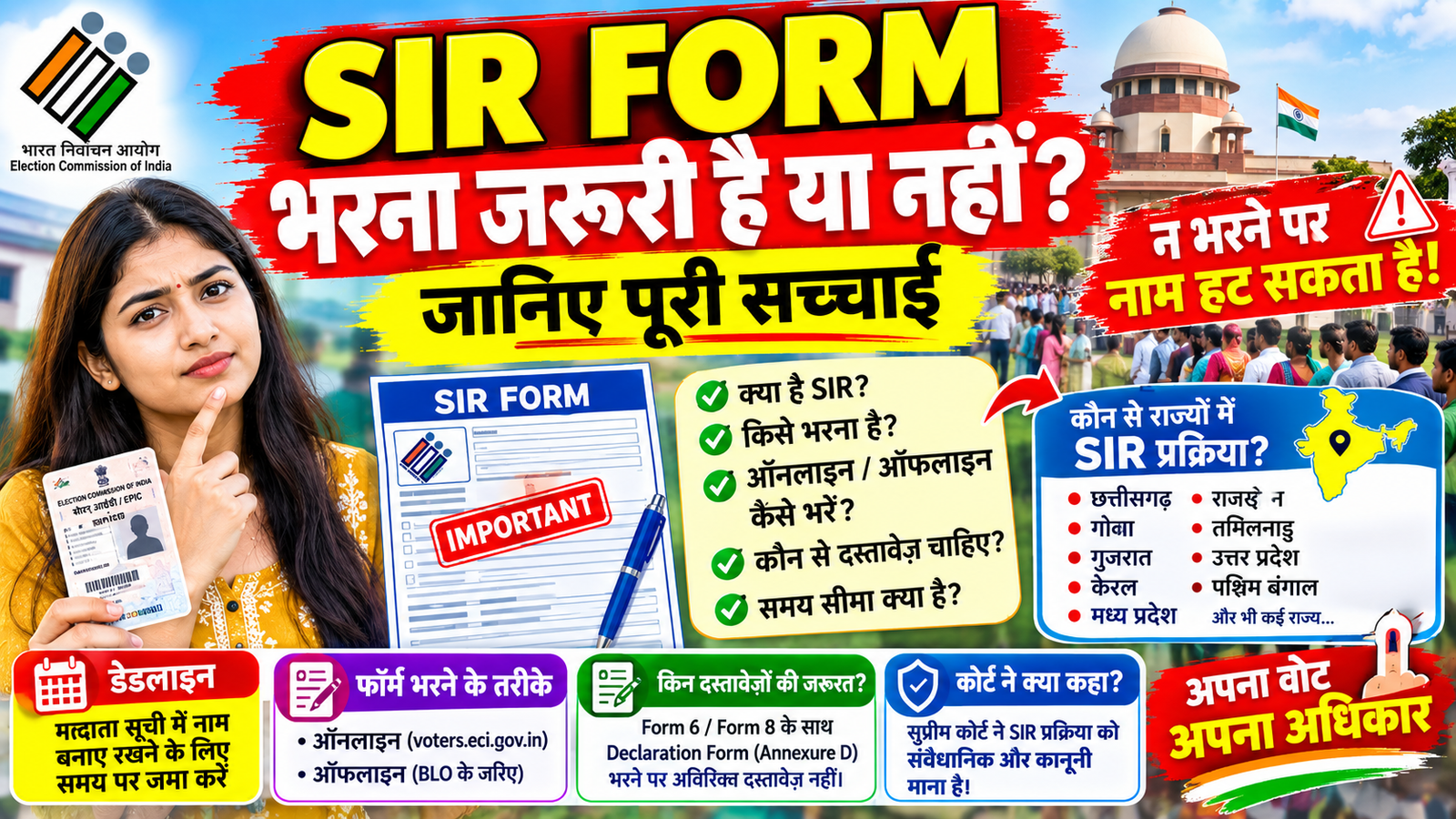 sir form is mandatory or not